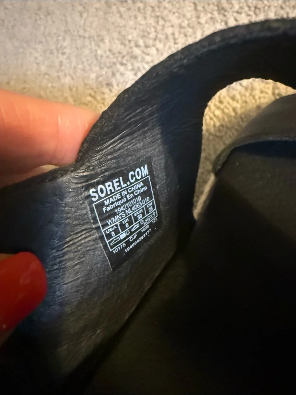 Sorel Black Espadrille Platform Sandals